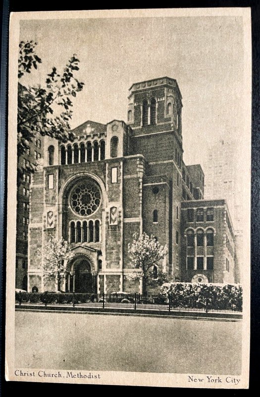 Vintage Postcard 1930's Christ Methodist Church, New York City, New York (NY)