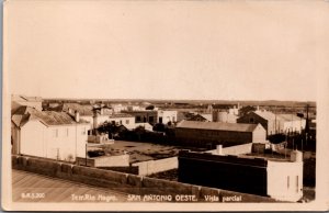 Argentina Terr Rio Negro San Antonio Oeste Vista Parcial Vintage RPPC C064