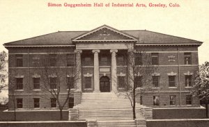 Vintage Postcard Simon Guggenheim Hall Of Industrial Arts Greeley Colorado CO