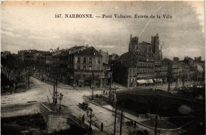 CPA Narbonne Pont Voltaire. Entree de la Ville FRANCE (1013104)