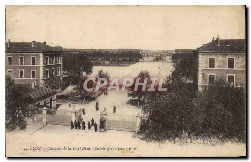 Postcard Old Barracks Army Barracks Lyon Part Dieu main entrance