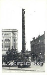 Real Photo - Totem Pole - Seattle, Washington