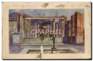 Old Postcard Pompei Casa del Fauno