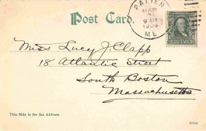 USS Georgia Battleship US Navy Ship Bath Maine 1906 postcard