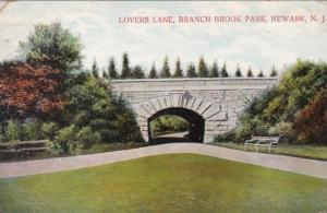 New Jersey Newark Branch Brook Park Lovers Lane 1910