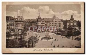 Old Postcard Dusseldorf Wilhelmplatz