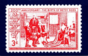 Stamps On Postcards Betsy Ross