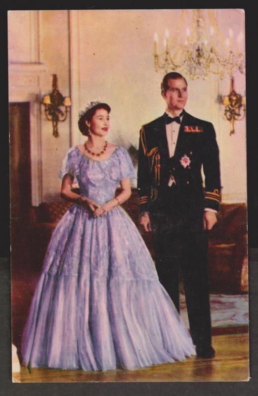 UK Queen Elizabeth II and Prince Philip Formal Dress