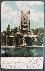 Vintage Postcard 1906  Alster Tower, Boldt Island, 1000 Islands, NY
