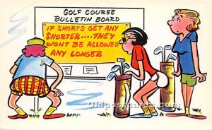 Golf Course Bulletin Board Golf Unused 