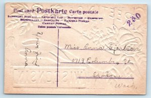 EL PASO, WI Wisconsin ~ Embossed GREETINGS FROM c1910s Pierce County  Postcard