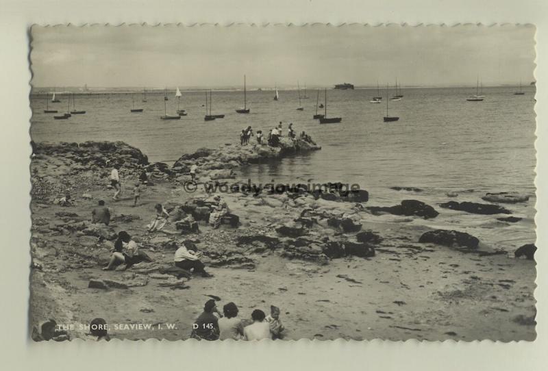 iw0068 - Seaview Shore , Isle of Wight - postcard by Dean