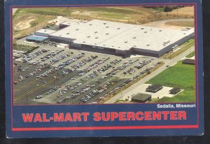 SEDALIA MISSOURI WAL-MART WALMART SUPERCENTER ADVERTISING POSTCARD MO.