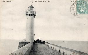 France Le Treport La Phare et la Jetee Lighthouse 01.56