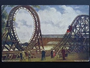 London CRYSTAL PALACE The Topsy Turvy Railway c1905 Postcard by J.Russell & Sons