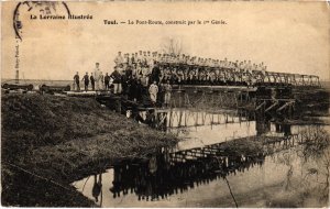 CPA Militaire Toul - Le Pont-Route, construit par le 1er Génie (90421)