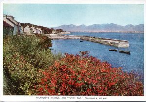 Postcard Ireland - Roundstone Harbour and Twelve Pins, Connemara