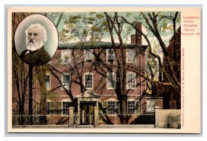 Longfellow Residence Portland Maine ME UNP Unused UDB Postcard Y3