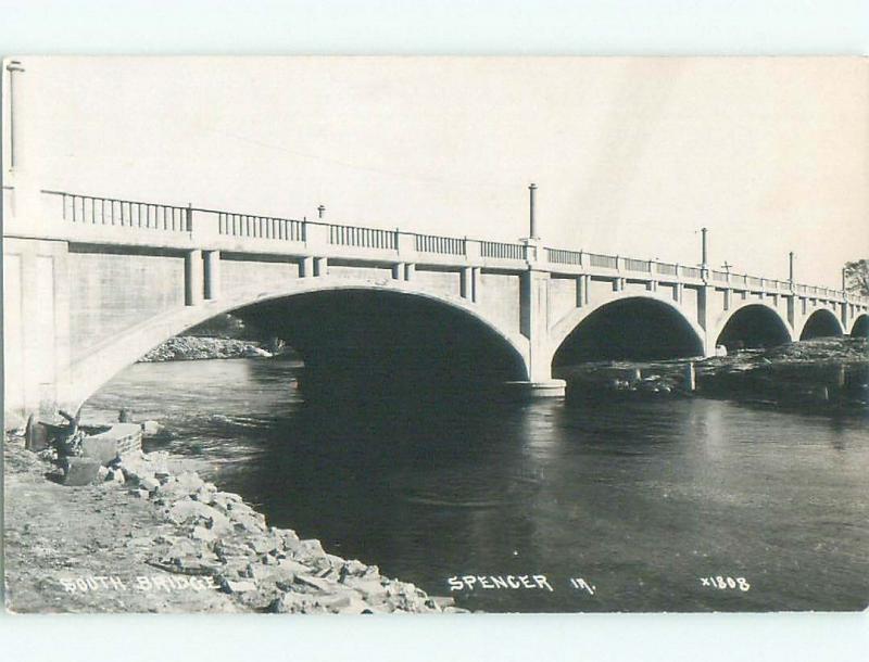 Pre-1945 rppc NICE VIEW Spencer - Near Arnolds Park & Spirit Lake Iowa IA i5745