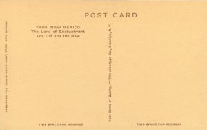 c1910 Taos New Mexico Pueblo, Street Scene  Vintage Postcard