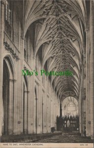 Hampshire Postcard - Nave To East, Winchester Cathedral   RS25716