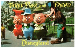 Disneyland Magic Kingdom Drei Kleine Pigs & Friend Verschickt 1967 