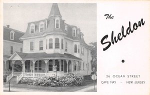 Cape May New Jersey The Sheldon Guest House, B/W Photo Print Vintage PC U9948