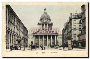 Old Postcard Paris Pantheon