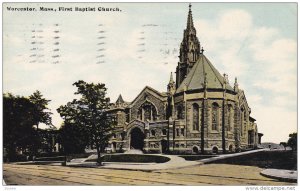 First Baptist Church, WORCESTER, Massachusetts, PU-1912