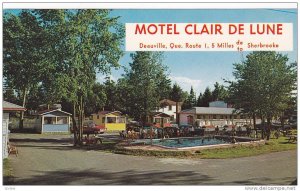 Swimming Pool, Clair De Lune Motel and Cabins, Deauville, Quebec, Canada, 40-...