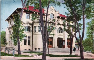 Packard Public Library Salt Lake City Utah Postcard C215