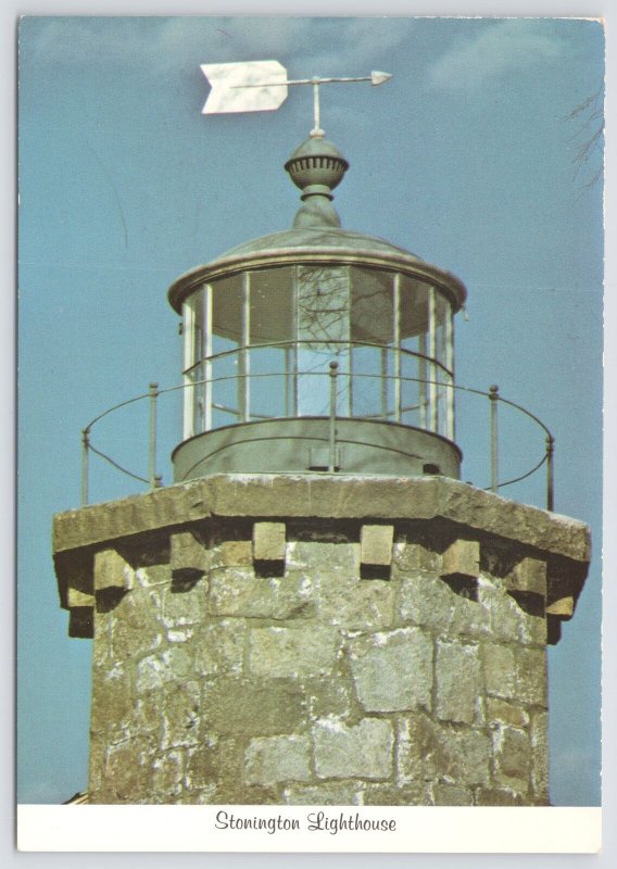 Stonington Lighthouse~View Of Top & Sky~CT~Little Narraqansett Bay~Continental 