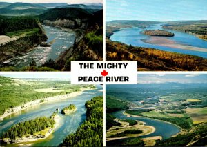 Canada British Columbia & Alberta Multi View Of The Peace River