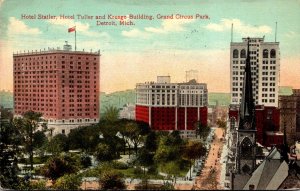 Michigan Detroit Grand Circus Park Hotel Statler Hotel Tuller & Kresge Buildi...