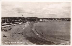 South Sands Paignton Devon England UK Excel Series RPPC Real Photo Postcard E29