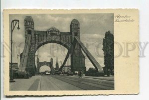 478688 1939 year POLAND Wroclaw Breslau Kaiser Bridge Vintage RPPC