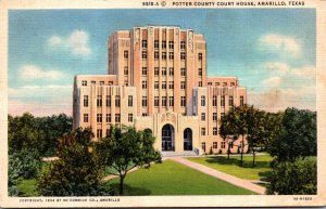 Texas Amarillo Potter County Court House 1936 Curteich