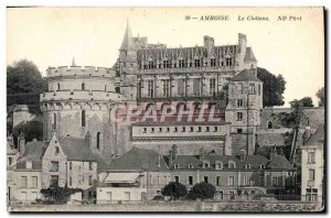 Old Postcard Amboise Chateau