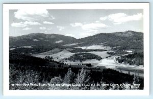 RPPC near COEUR d'ALENE, Idaho ID~ Mica Peak, SIGNAL POINT Cougar Gulch Postcard