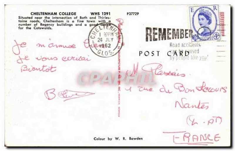 UK Cheltenham College Old Postcard