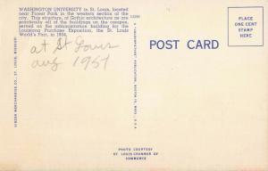 Postcard Washington University St Louis Missouri