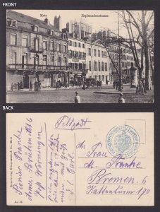 GERMANY, Fieldpost card, Metz France, WWI