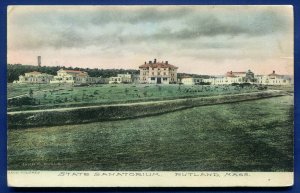 State Sanatorium Rutland Mass ma old postcard