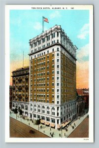 Albany NY- New York, Ten Eyck Hotel, Advertising, Vintage Postcard