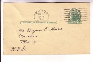 USA Stationery Jefferson Hatch-Roberts Family Reunion, Used Bangor Maine 1936