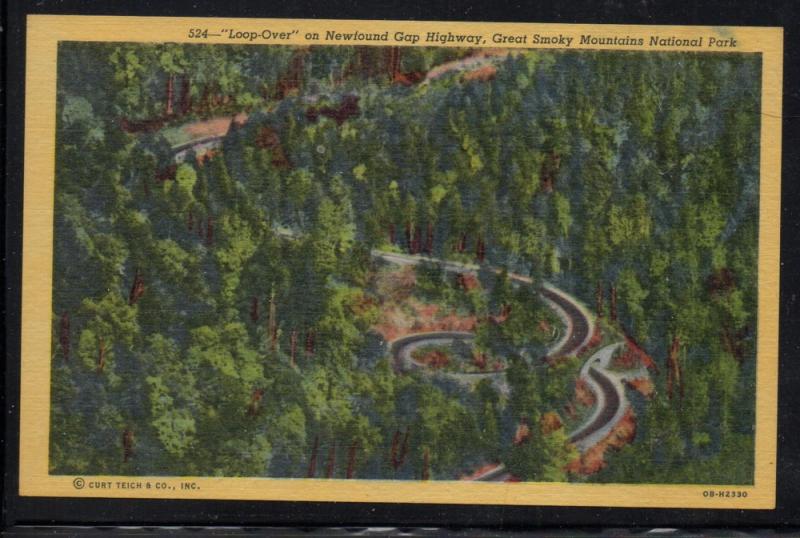 Loop Over Newfound Gap Hwy Great Smoky Mountains National park  unused