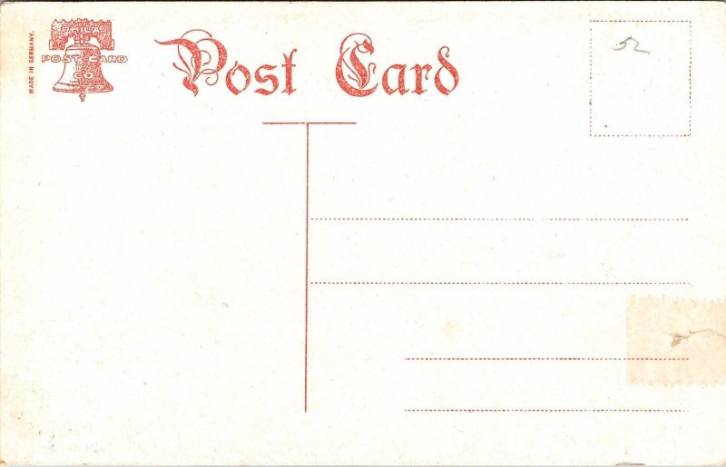 Front View Independence Hall Philadelphia Antique Divided Back Postcard 