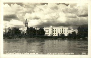 Alaska Hospital & Church Theatre Censor B-11 Real Photo Postcard