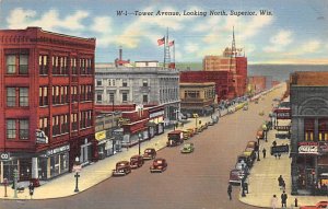 Tower Avenue Looking North - Superior , Wisconsin WI  