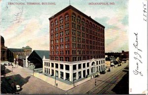 Postcard Tractional Terminal Building in Indianapolis, Indiana